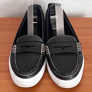 Cole Haan Pinch Weekender LX Penny Loafer Navy White SZ 9.5